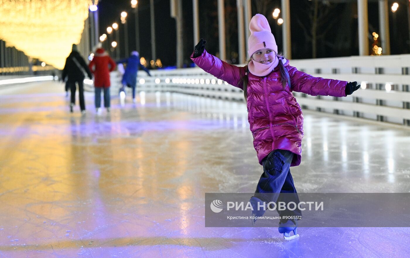 Каток на Царской набережной музея-заповедника "Коломенское"