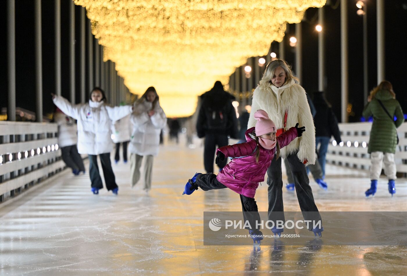 Каток на Царской набережной музея-заповедника "Коломенское"
