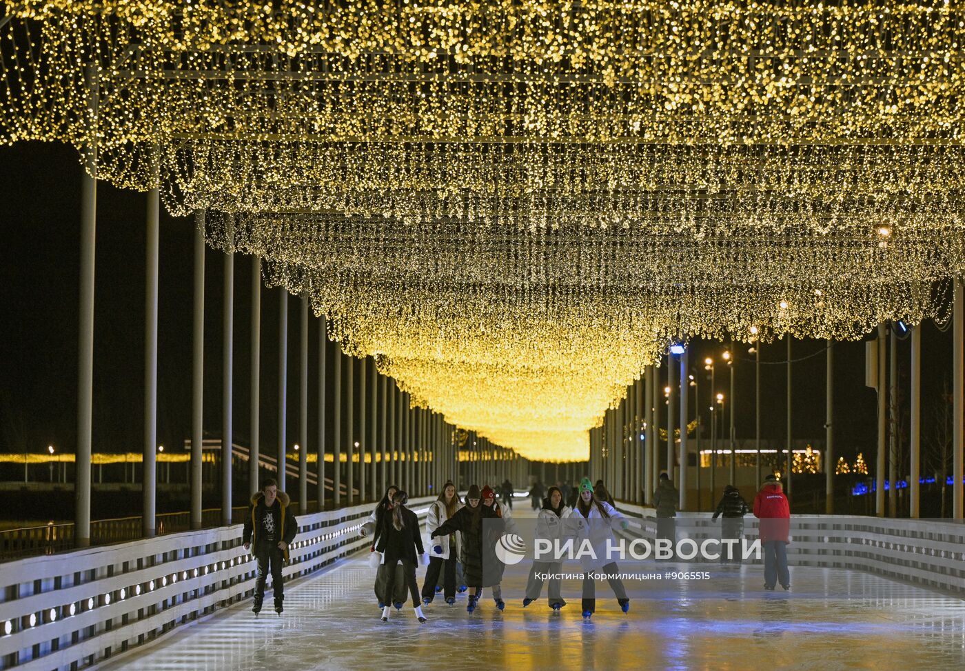 Каток на Царской набережной музея-заповедника "Коломенское"