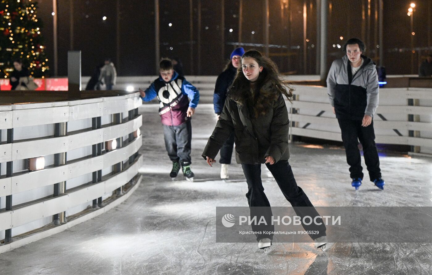Каток на Царской набережной музея-заповедника "Коломенское"