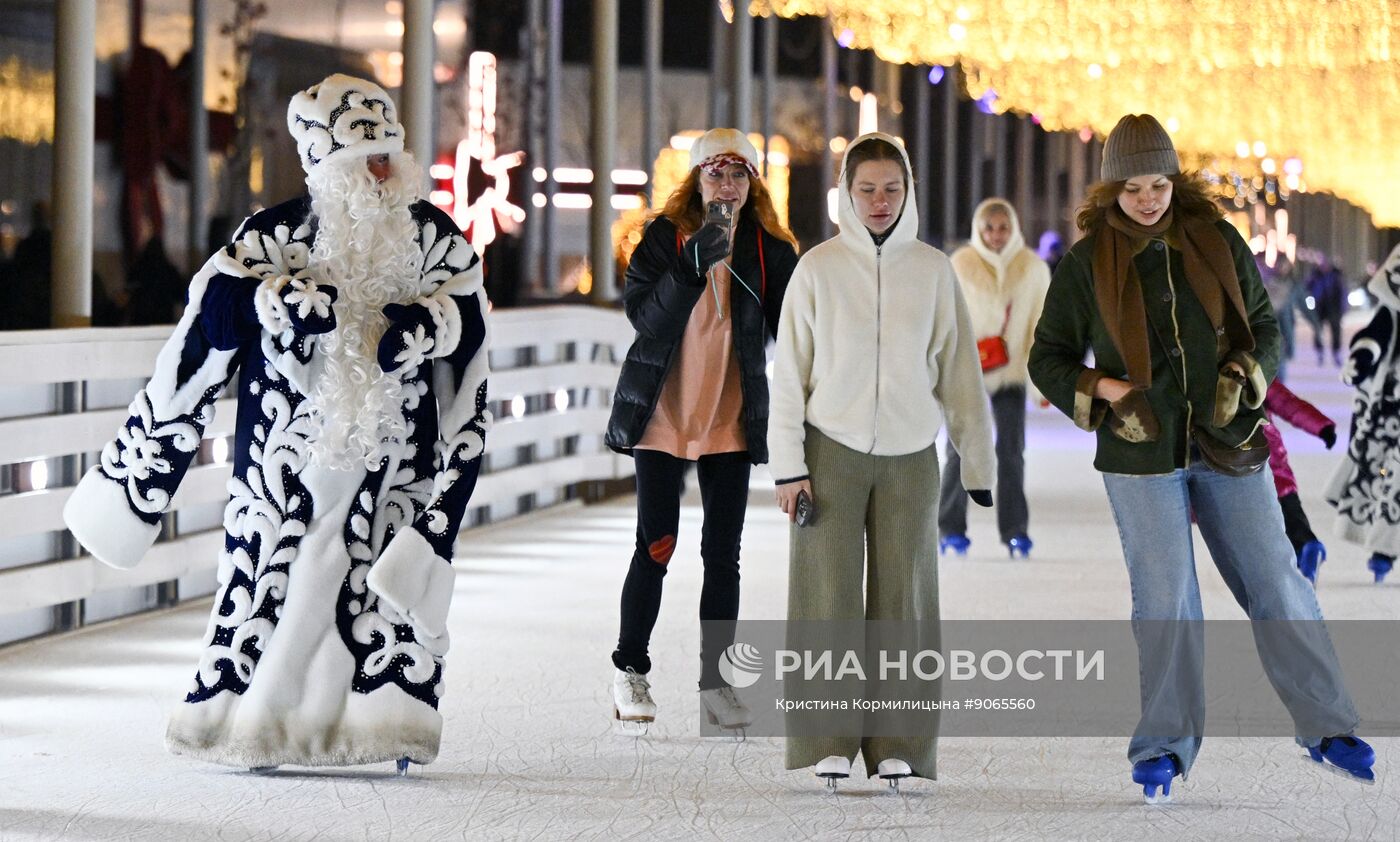 Каток на Царской набережной музея-заповедника "Коломенское"