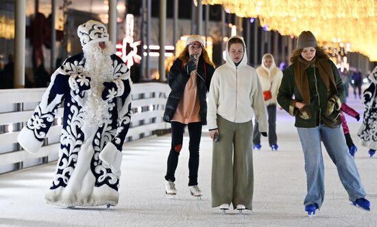 Каток на Царской набережной музея-заповедника "Коломенское"