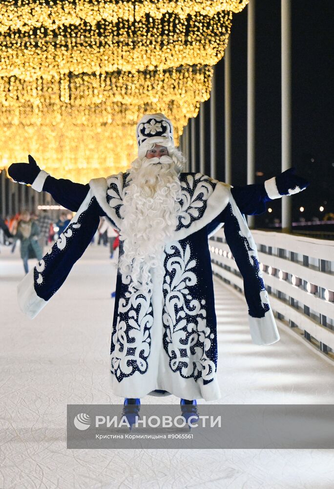 Каток на Царской набережной музея-заповедника "Коломенское"