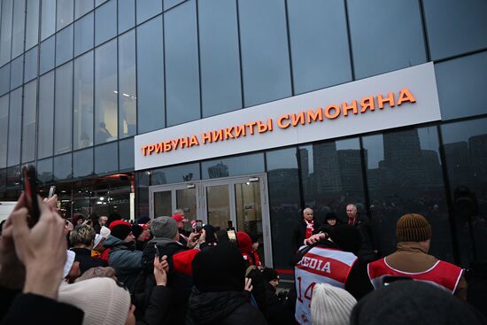 ФК "Спартак" назвал именем Никиты Симоняна трибуну на "Лукойл Арене"