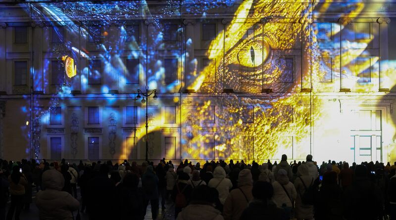 Мультимедийное шоу "Чайковский" на Дворцовой площади