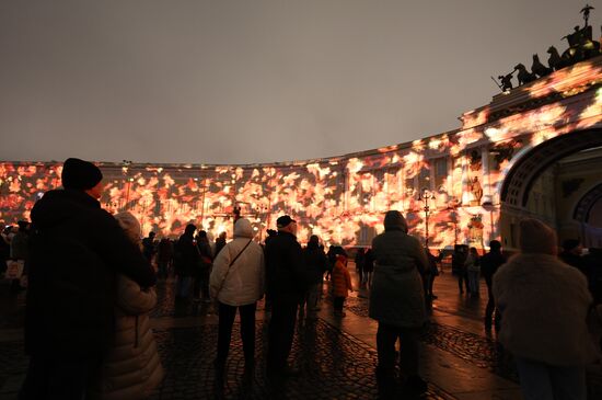 Мультимедийное шоу "Чайковский" на Дворцовой площади