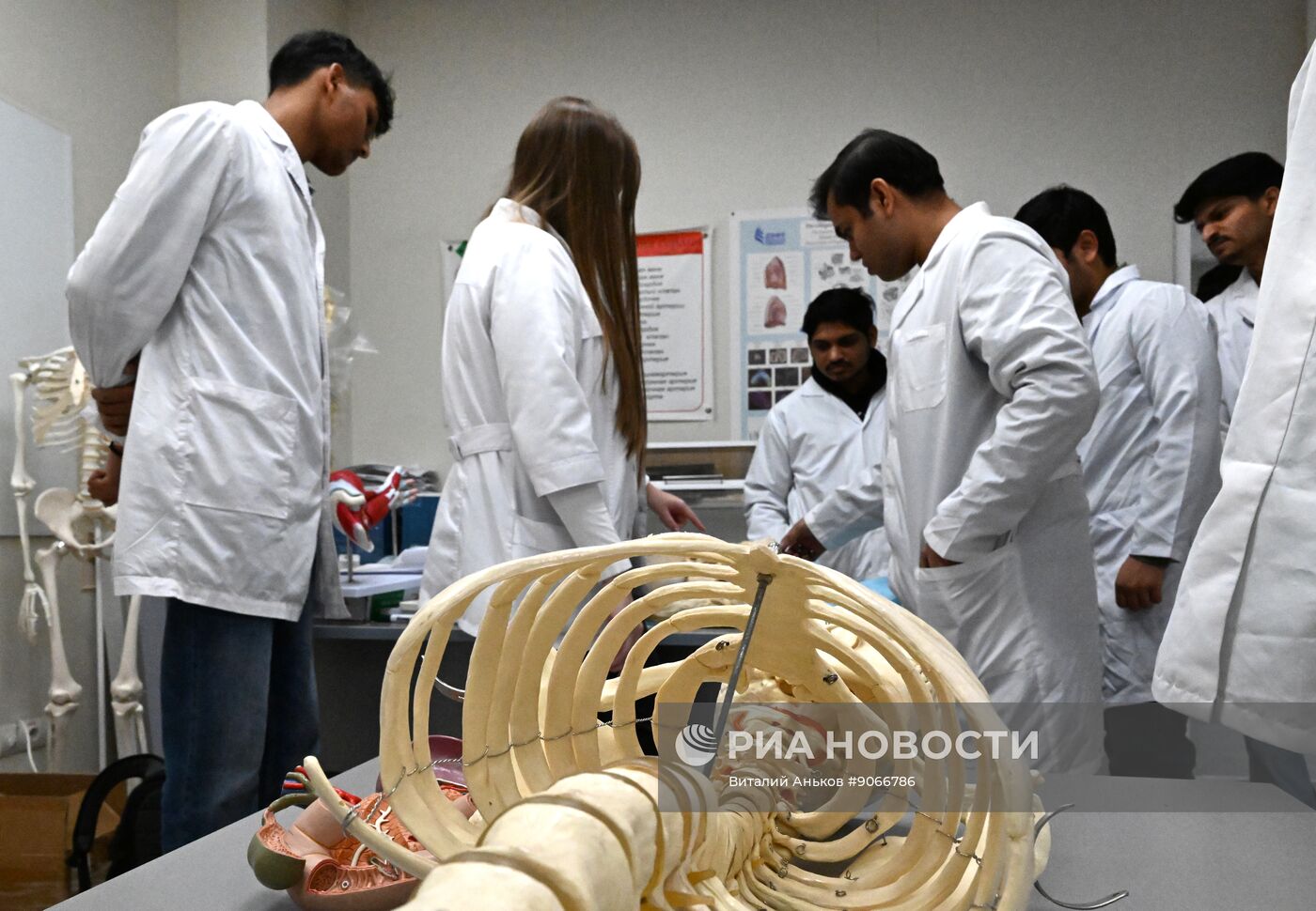 Занятия студентов из Индии в Дальневосточном федеральном университете