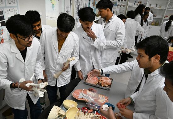 Занятия студентов из Индии в Дальневосточном федеральном университете