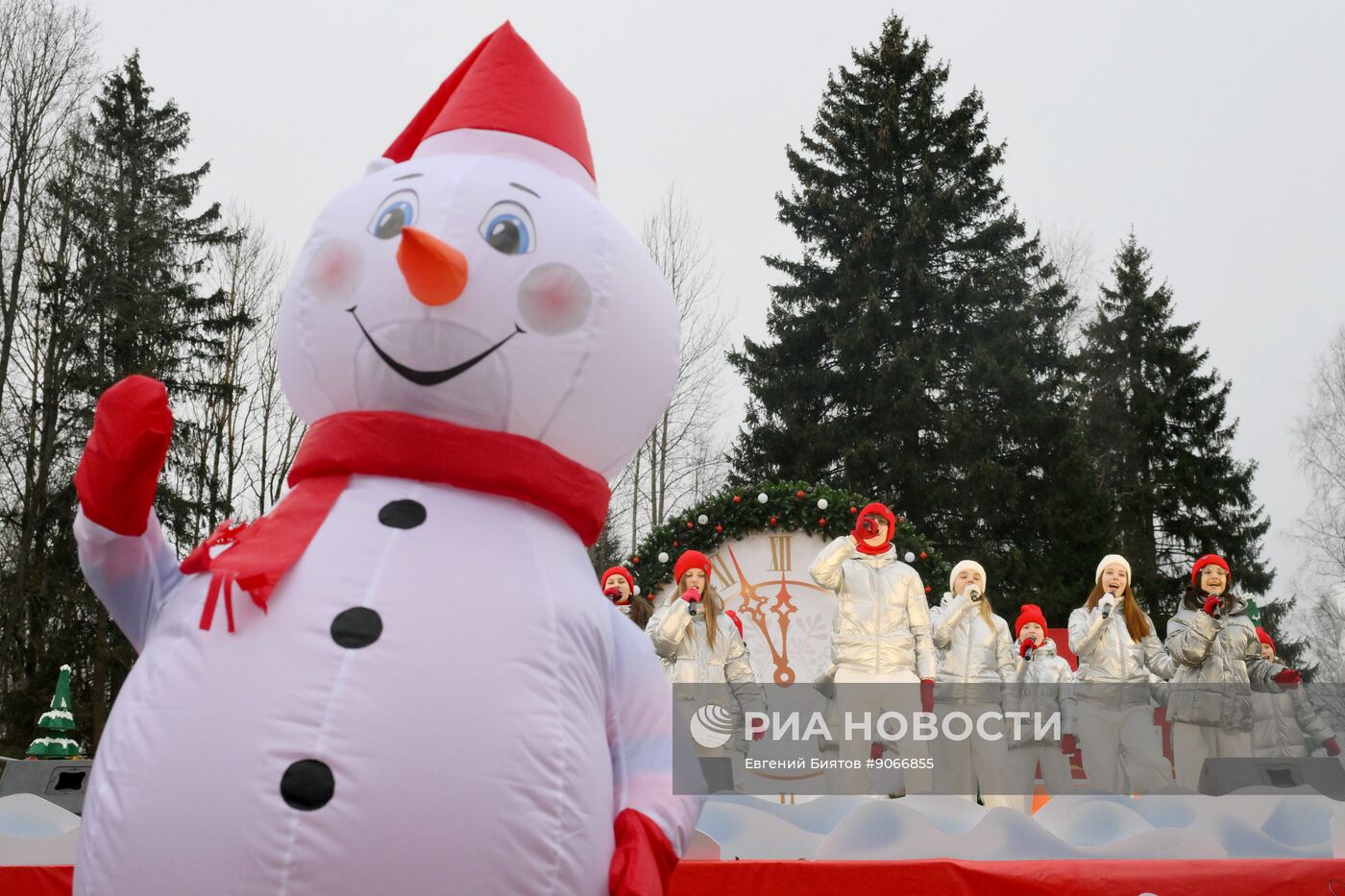 Рубка главной новогодней ели