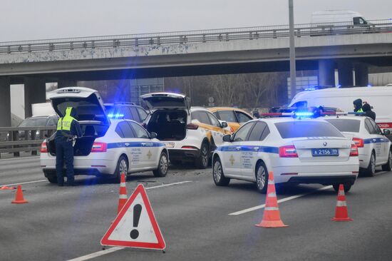 ДТП на Киевском шоссе в Москве