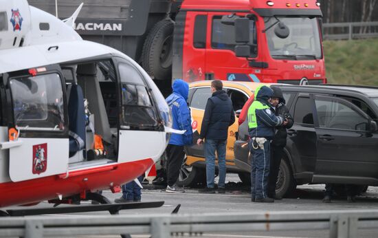 ДТП на Киевском шоссе в Москве