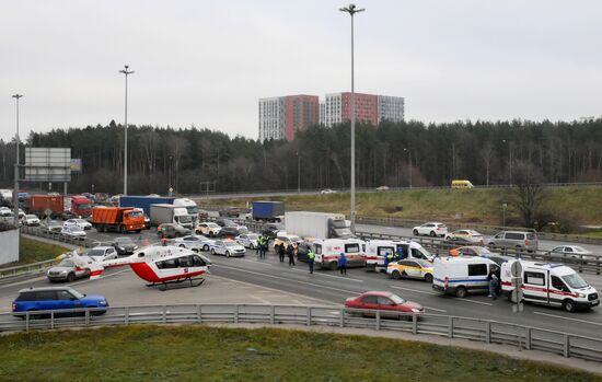 ДТП на Киевском шоссе в Москве