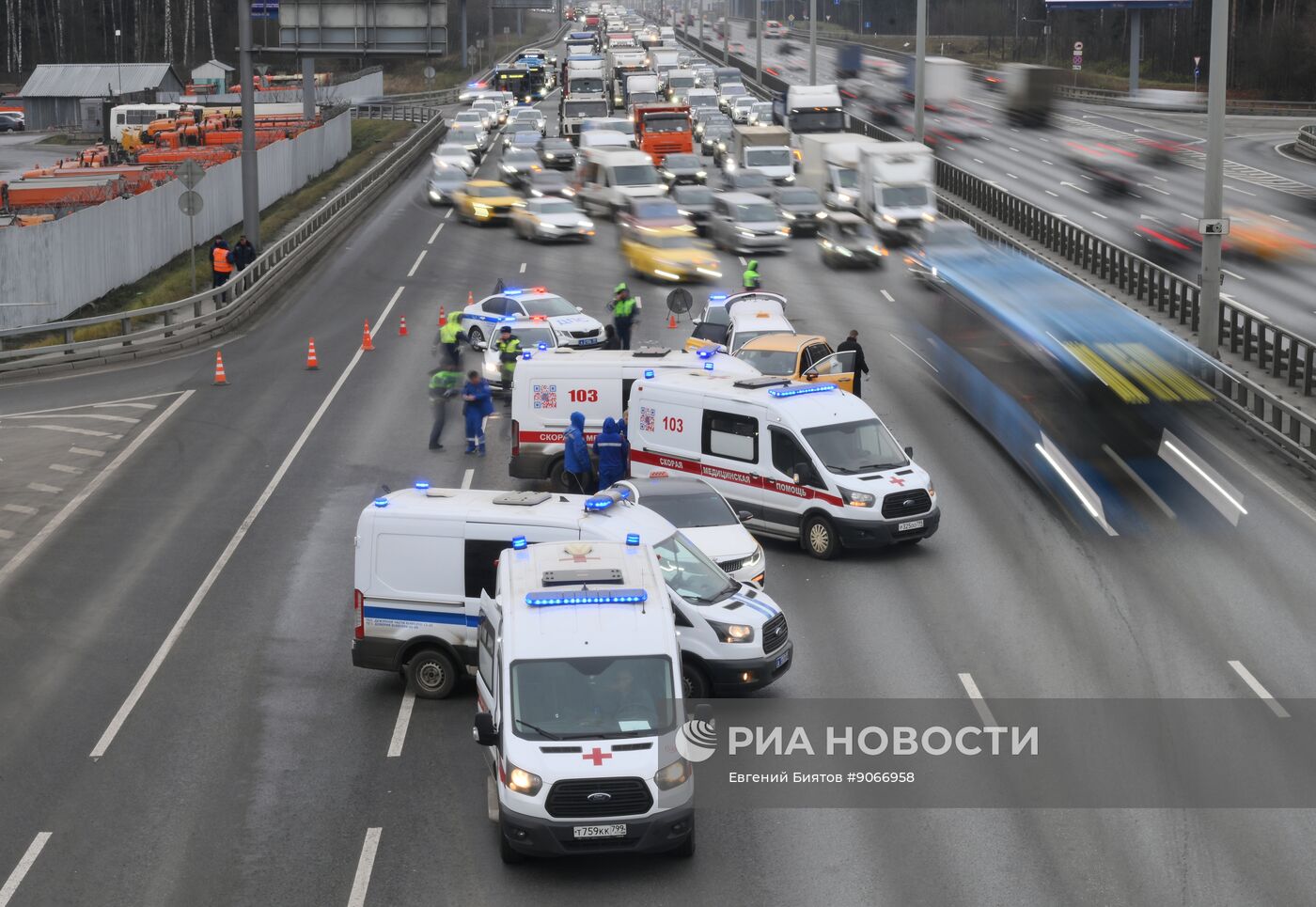 ДТП на Киевском шоссе в Москве