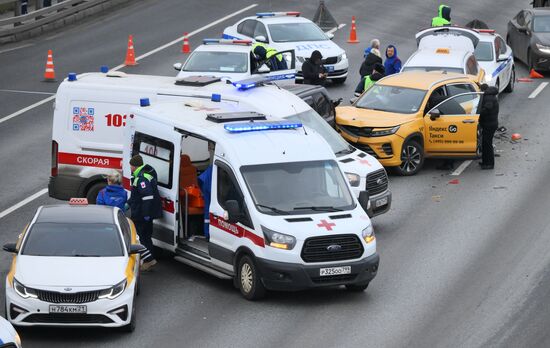 ДТП на Киевском шоссе в Москве