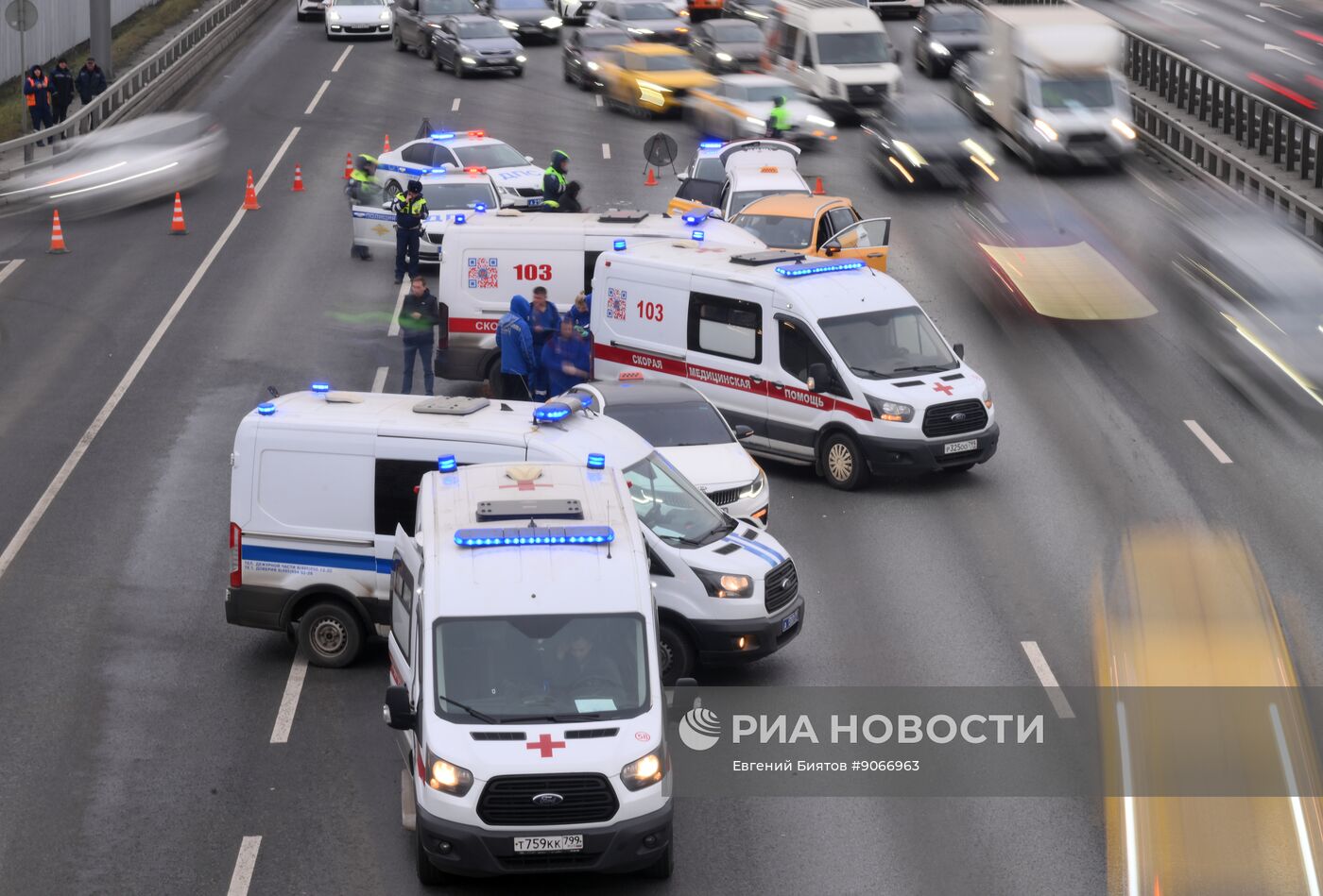 ДТП на Киевском шоссе в Москве