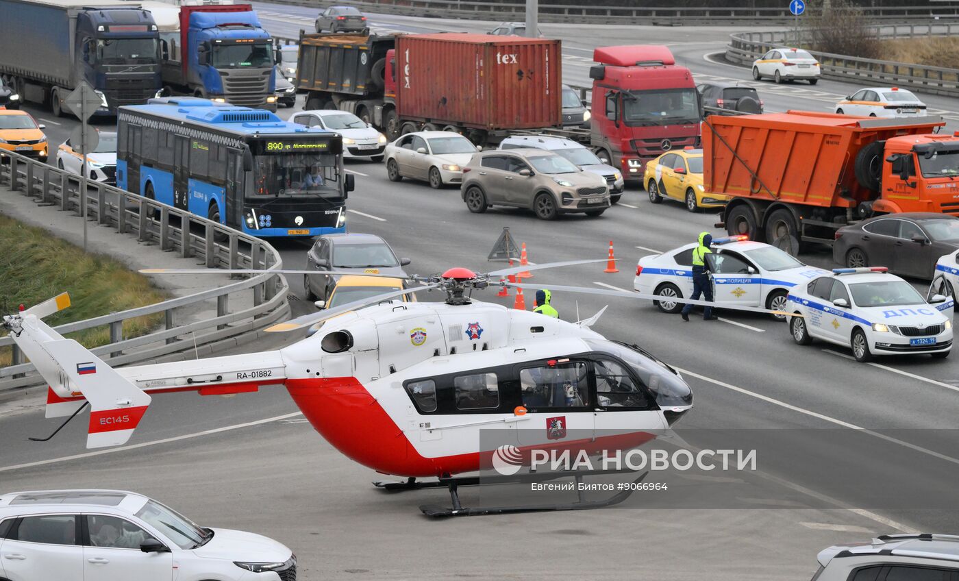 ДТП на Киевском шоссе в Москве