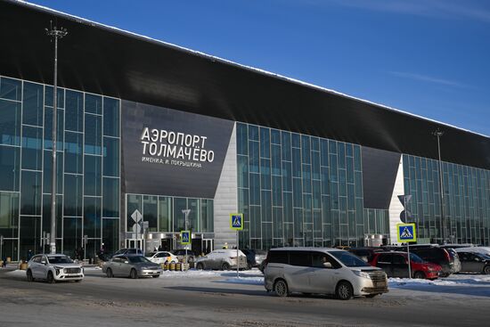 Строительство ангара в аэропорту Толмачево