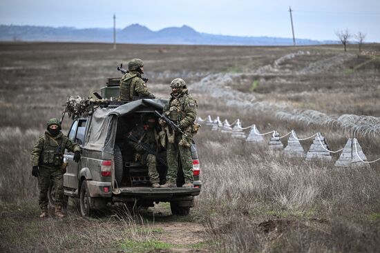 Боевое слаживание военнослужащих 123-й мотострелковой бригады группировки "Юг"