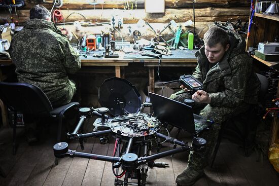 Лаборатория БПЛА 123-й мотострелковой бригады группировки "Юг"