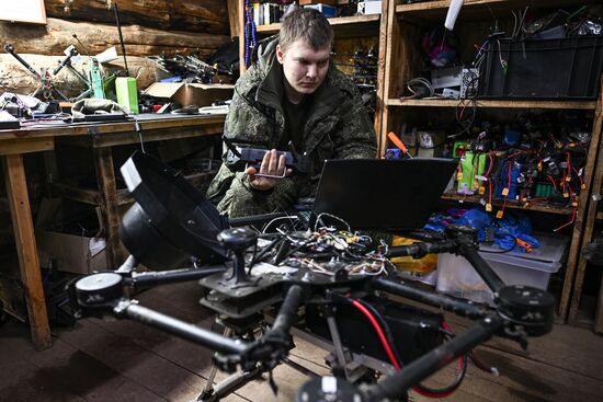 Лаборатория БПЛА 123-й мотострелковой бригады группировки "Юг"