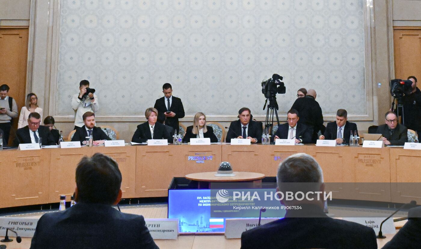 Заседание Российско-Венгерской межправительственной комиссии по экономическому сотрудничеству