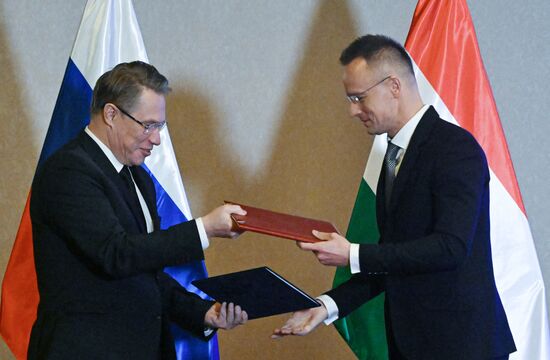 Заседание Российско-Венгерской межправительственной комиссии по экономическому сотрудничеству