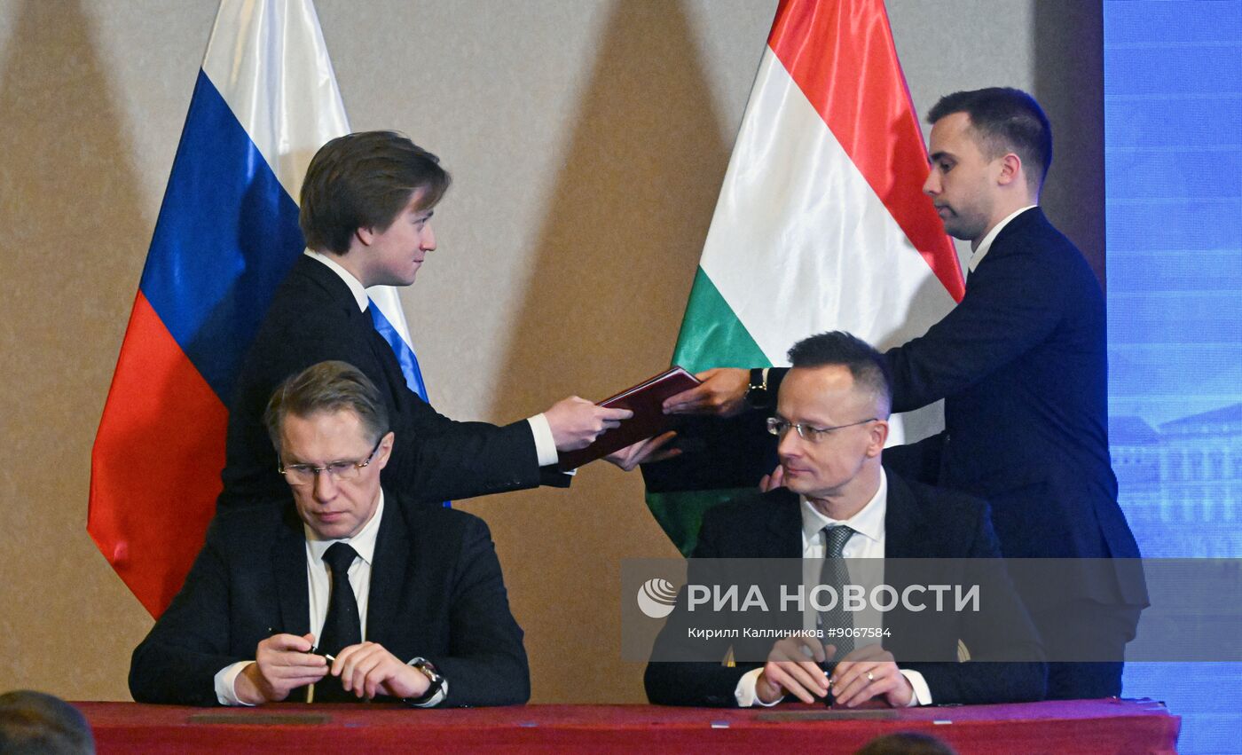 Заседание Российско-Венгерской межправительственной комиссии по экономическому сотрудничеству