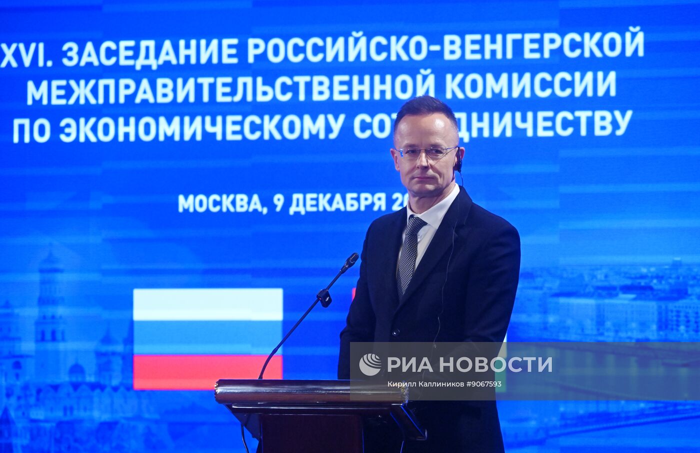 Заседание Российско-Венгерской межправительственной комиссии по экономическому сотрудничеству