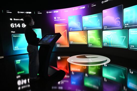 Работа колл-центра прямой линии с президентом РФ Владимиром Путиным