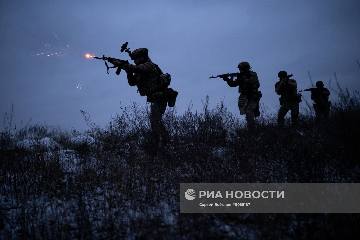 Боевое слаживание военнослужащих спецназа "Ахмат"