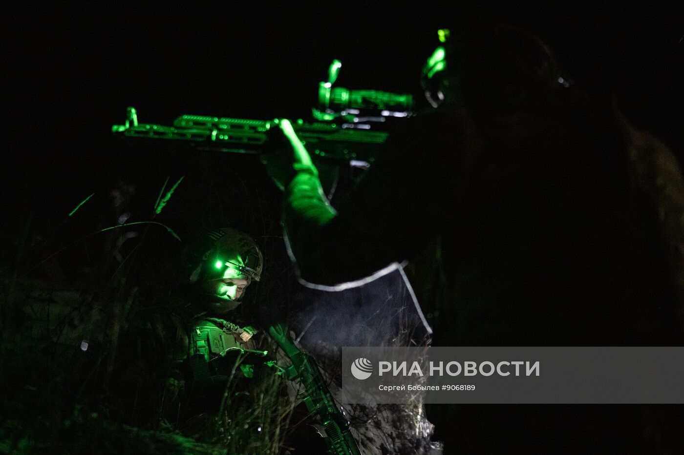 Боевое слаживание военнослужащих спецназа "Ахмат"