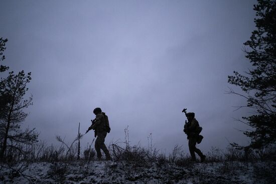 Боевое слаживание военнослужащих спецназа "Ахмат"