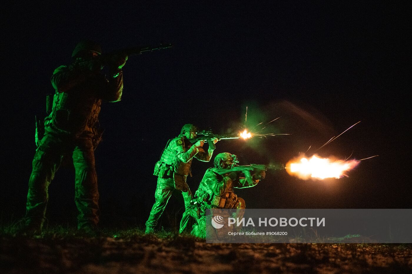 Боевое слаживание военнослужащих спецназа "Ахмат"