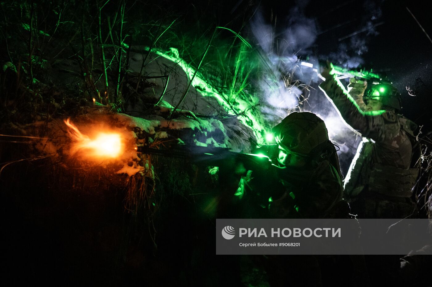 Боевое слаживание военнослужащих спецназа "Ахмат"