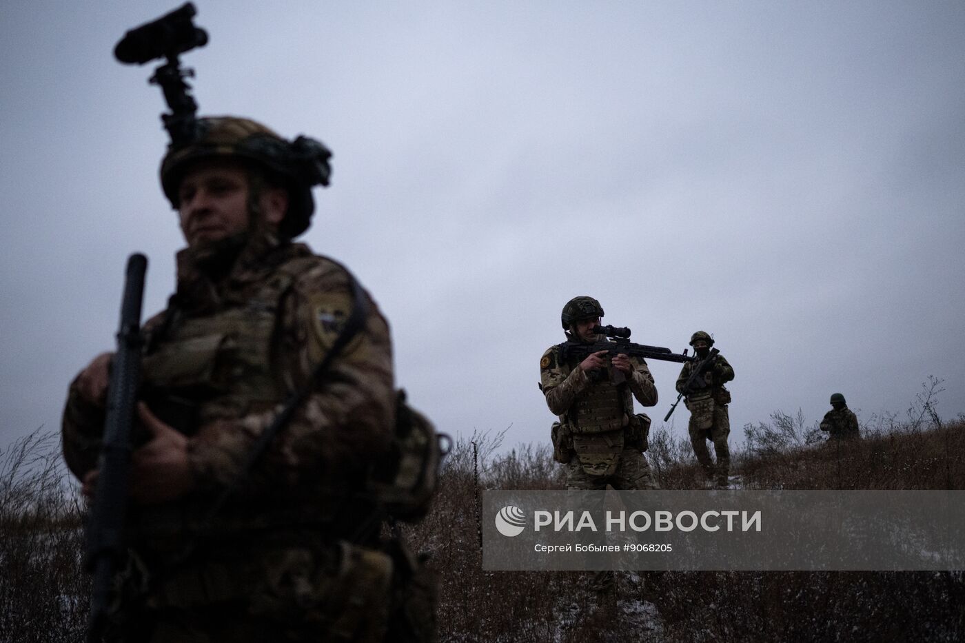 Боевое слаживание военнослужащих спецназа "Ахмат"