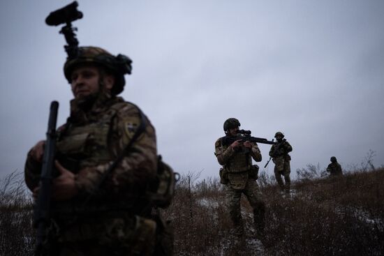 Боевое слаживание военнослужащих спецназа "Ахмат"