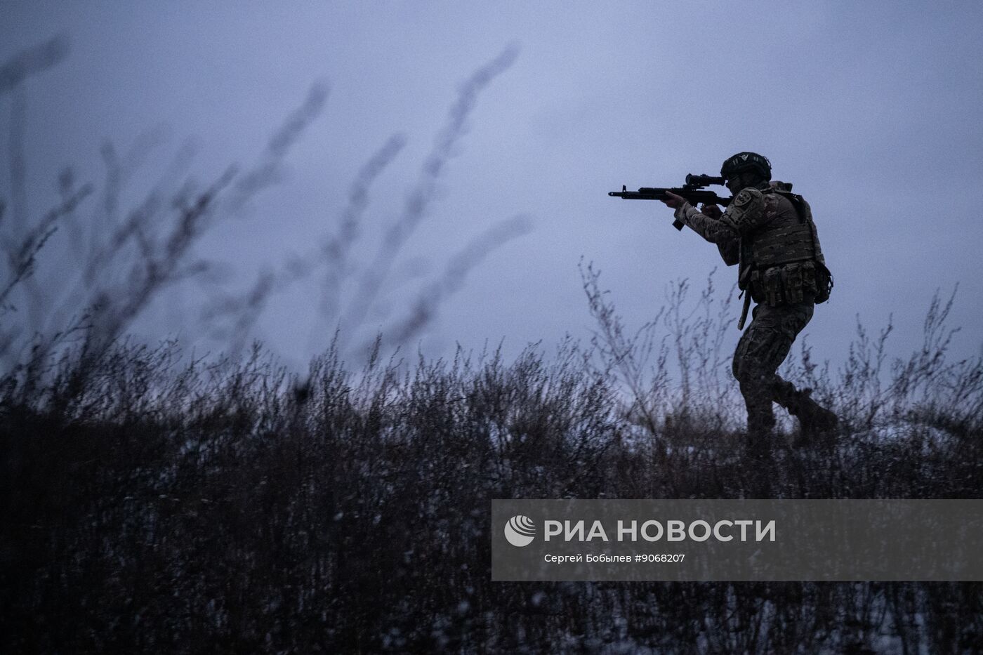 Боевое слаживание военнослужащих спецназа "Ахмат"