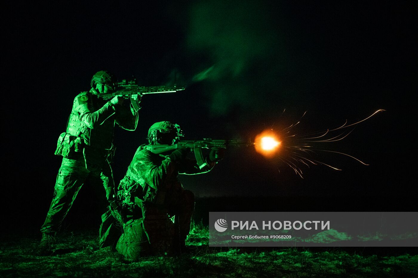 Боевое слаживание военнослужащих спецназа "Ахмат"