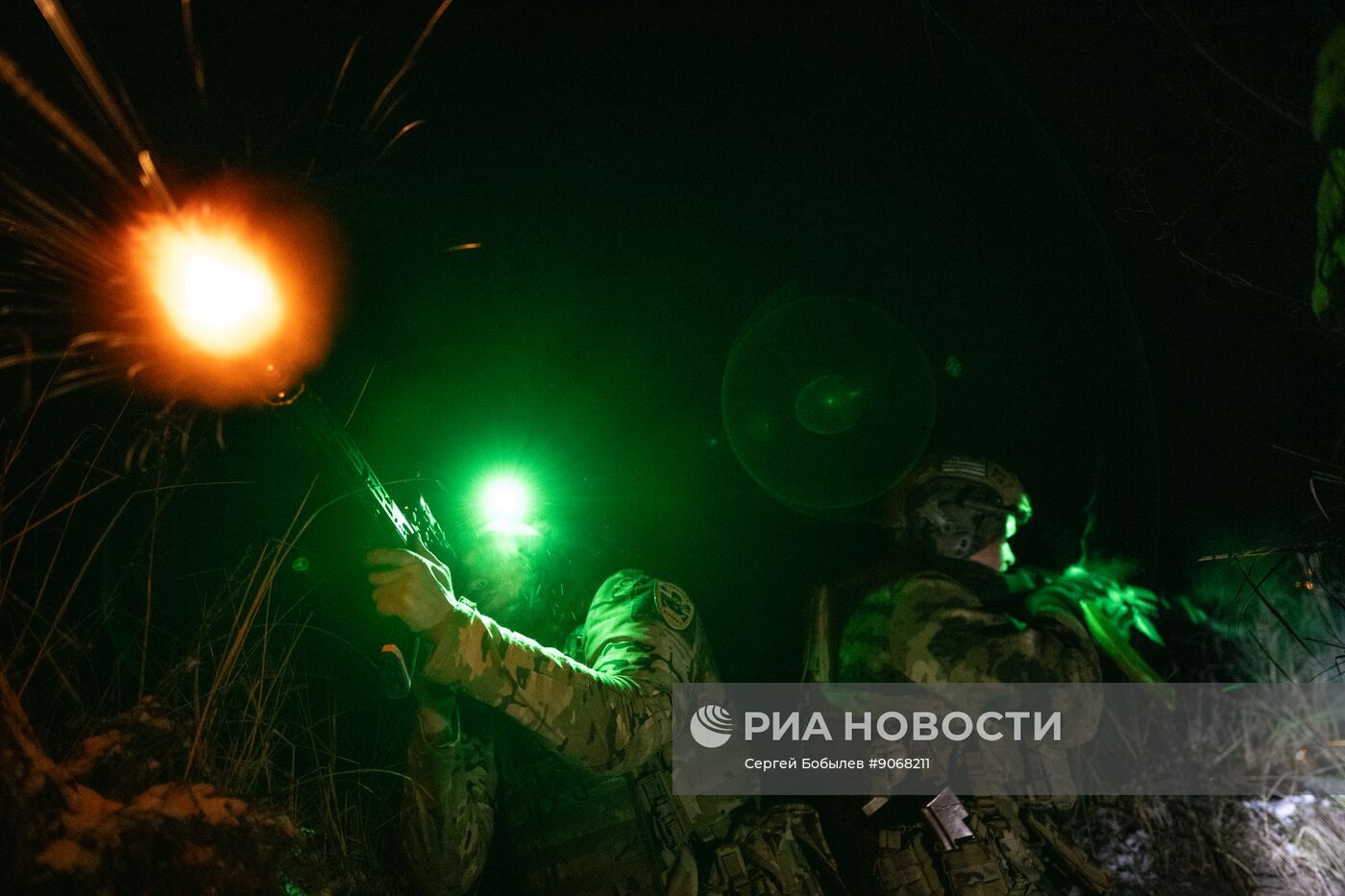 Боевое слаживание военнослужащих спецназа "Ахмат"