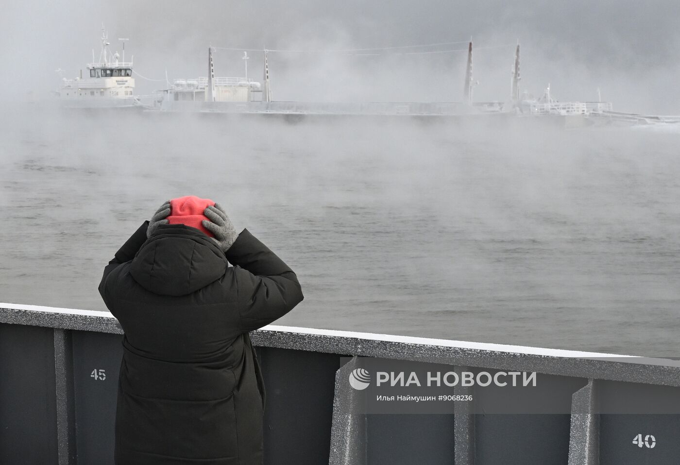 Работа переправ через Енисей