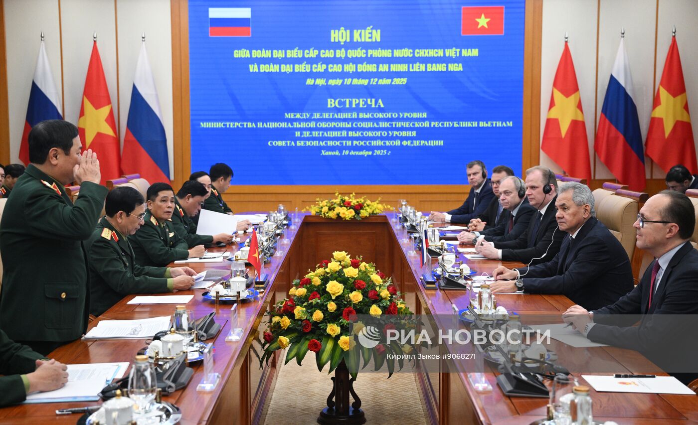 Визит секретаря Совета безопасности РФ Сергея Шойгу во Вьетнам