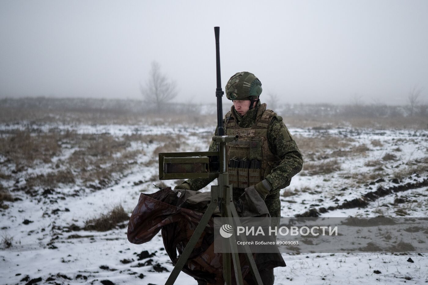 Пункт воздушного наблюдения 169-й мотострелковой бригады на Краснолиманском направлении