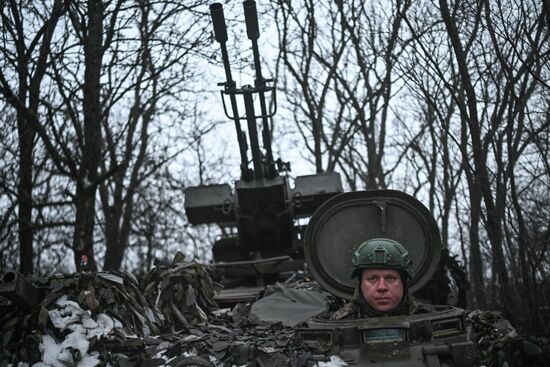 Пункт воздушного наблюдения 169-й мотострелковой бригады на Краснолиманском направлении