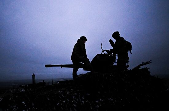 Пункт воздушного наблюдения 169-й мотострелковой бригады на Краснолиманском направлении