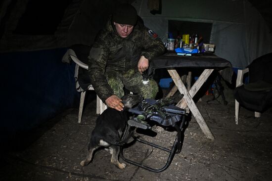 Пункт воздушного наблюдения 169-й мотострелковой бригады на Краснолиманском направлении