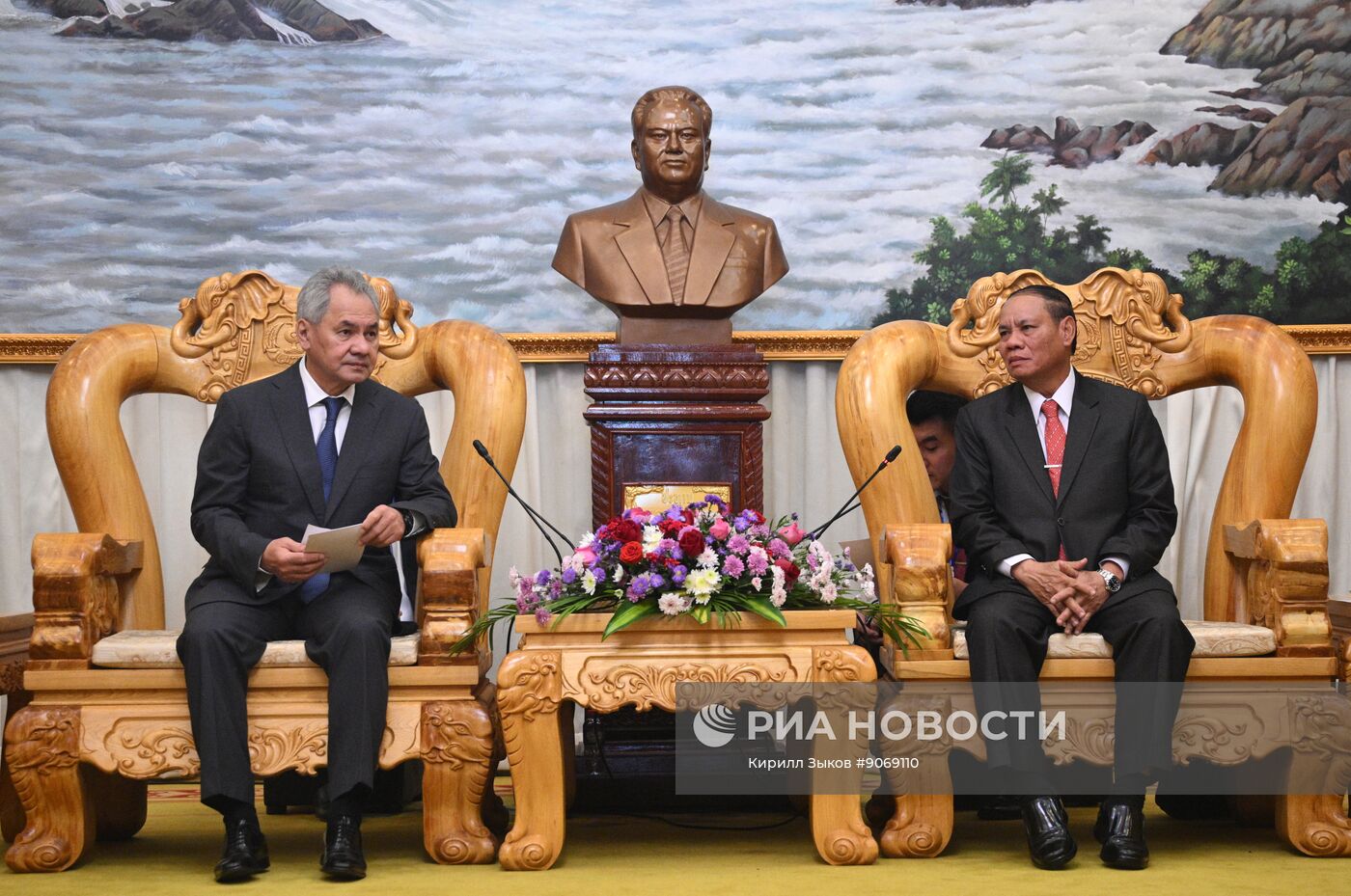 Визит секретаря Совета безопасности РФ Сергея Шойгу в Лаос