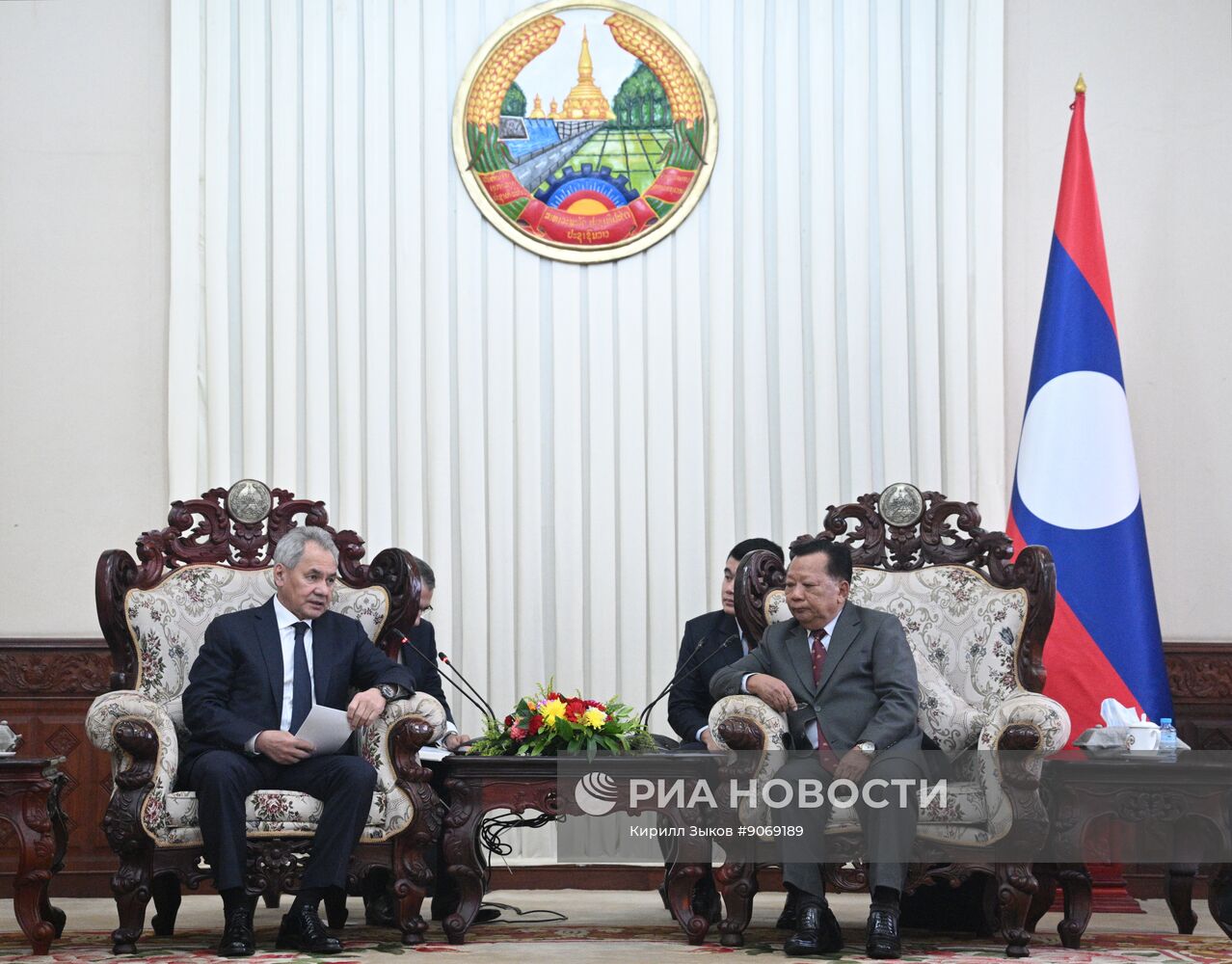 Визит секретаря Совета безопасности РФ Сергея Шойгу в Лаос