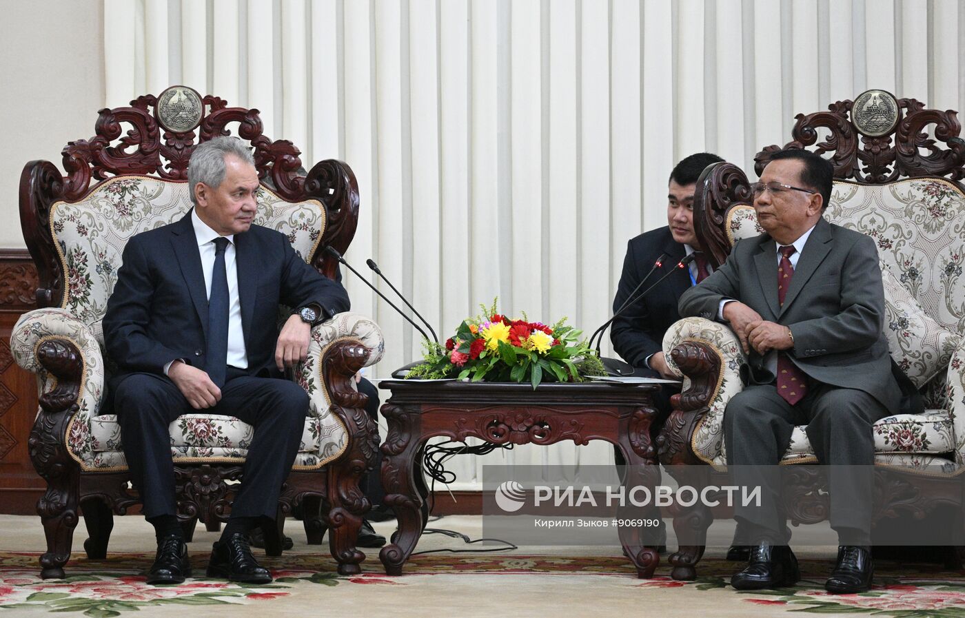 Визит секретаря Совета безопасности РФ Сергея Шойгу в Лаос