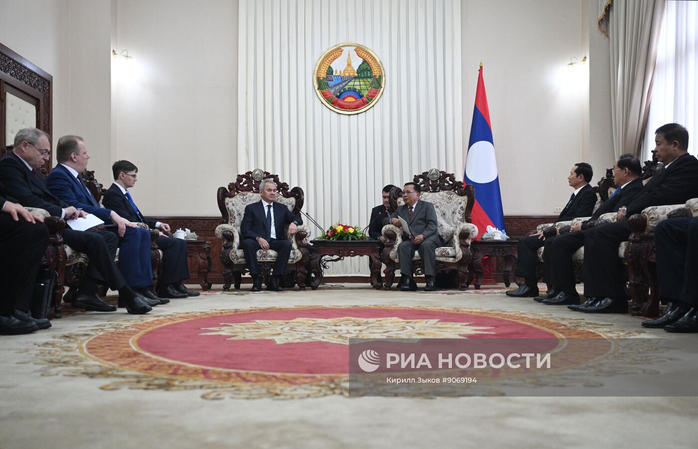 Визит секретаря Совета безопасности РФ Сергея Шойгу в Лаос