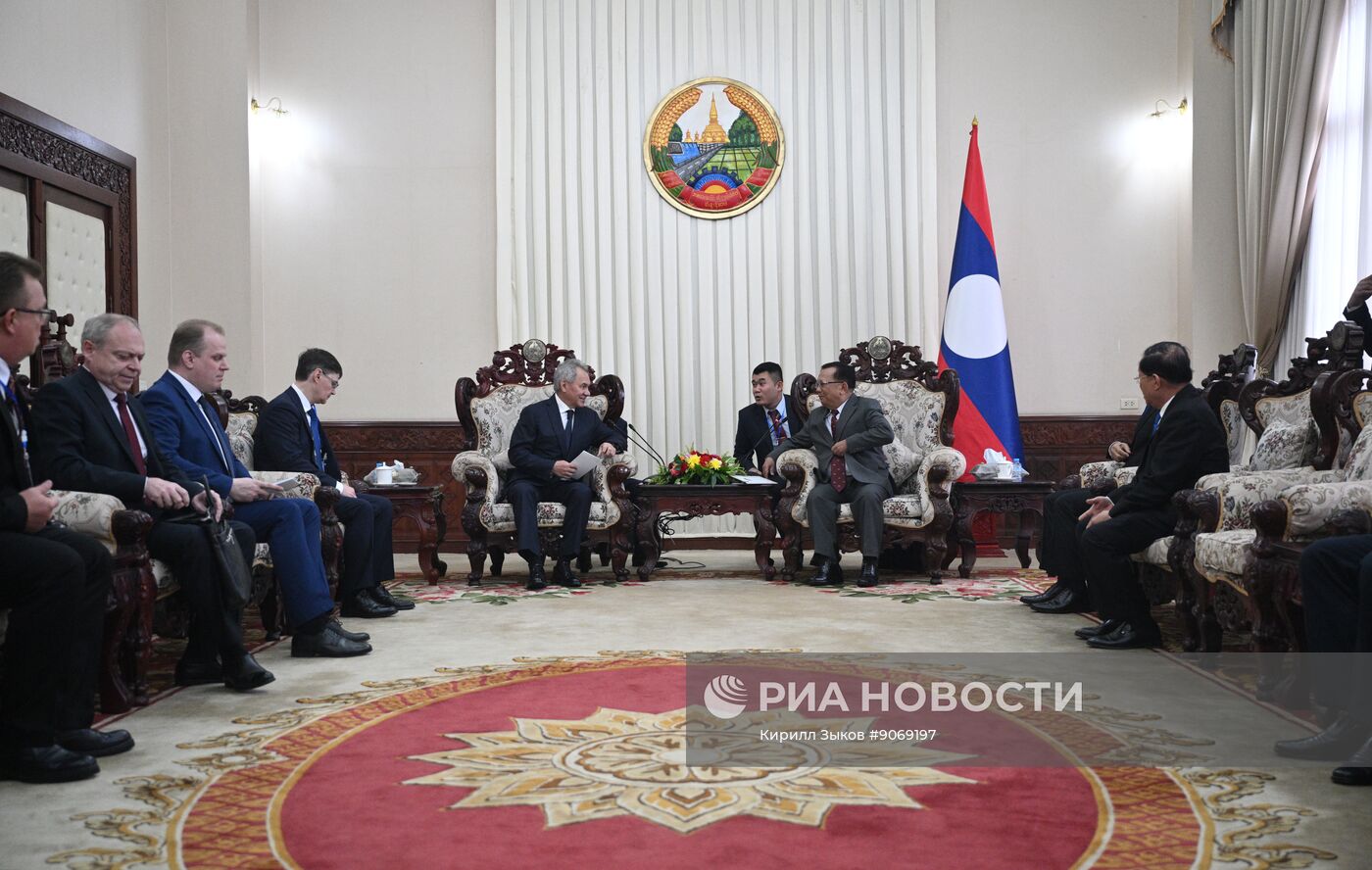 Визит секретаря Совета безопасности РФ Сергея Шойгу в Лаос